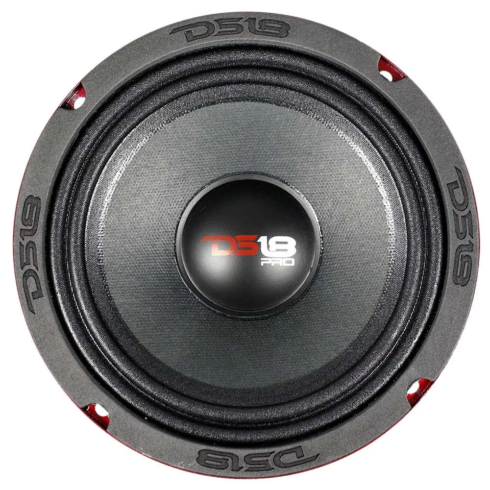 DS18 6.5" Mid Range Speaker 4 Ohm 500W Max 250W RMS PRO-X6.4M Car Audio Single