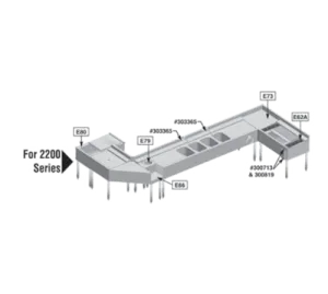 Eagle Group E80A-2200 Underbar Ice Bin/Cocktail Station