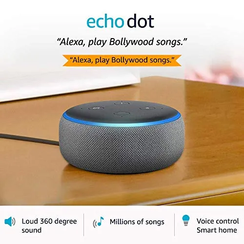 Echo Dot (3rd Gen) – Smart speaker with Alexa (Grey)