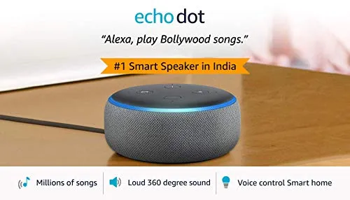 Echo Dot (3rd Gen) – Smart speaker with Alexa (Grey)