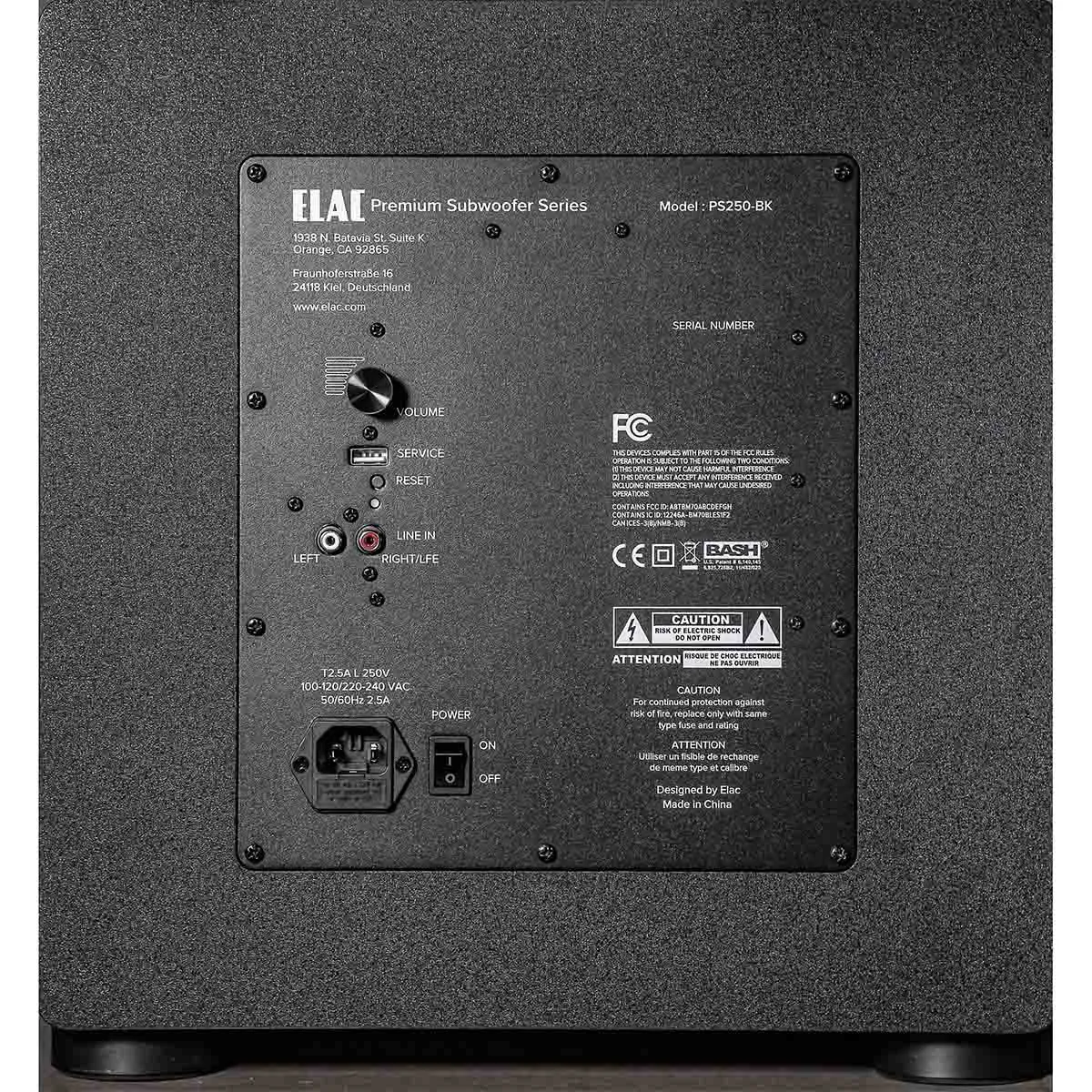 ELAC Varro PS250-BK Premium 10" Powered Subwoofer