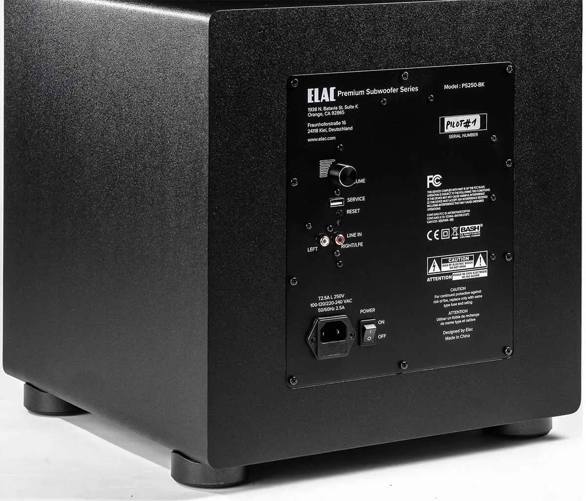 ELAC Varro PS250-BK Premium 10" Powered Subwoofer