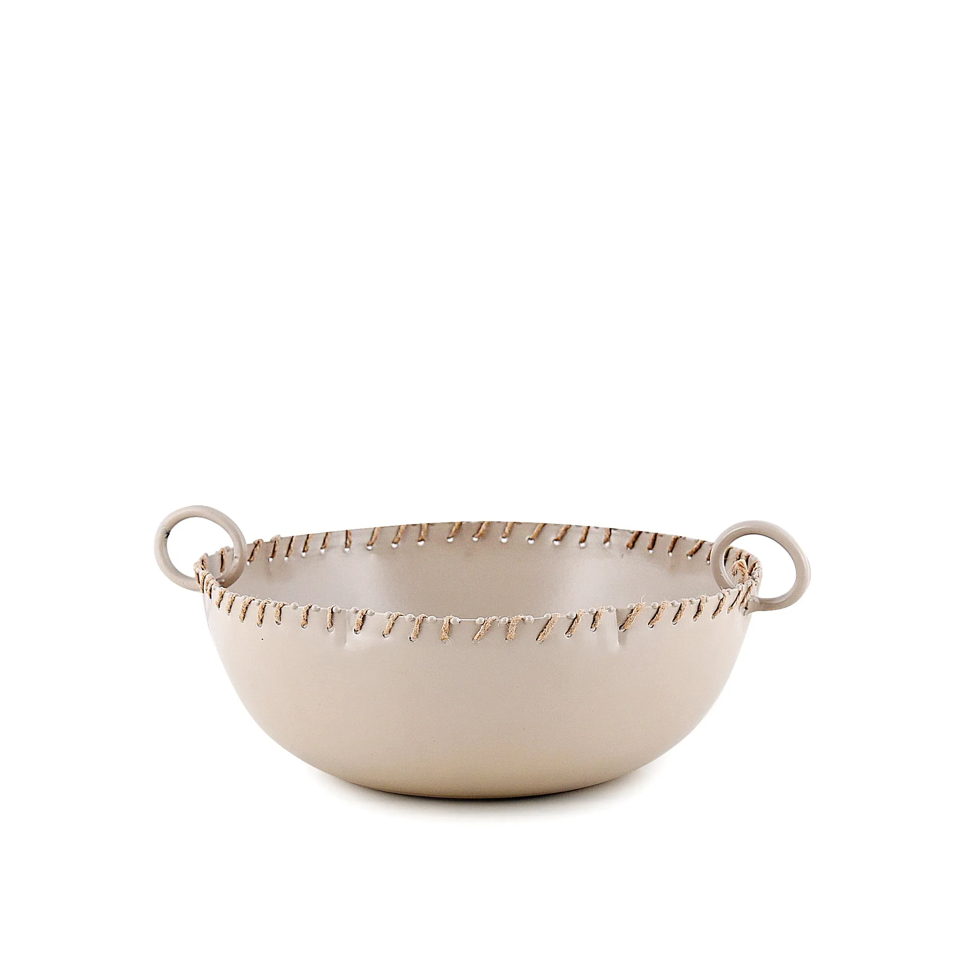 Elan Kaia Serving Bowl for Dessert and Snacks, Home Decor Accents (Beige)