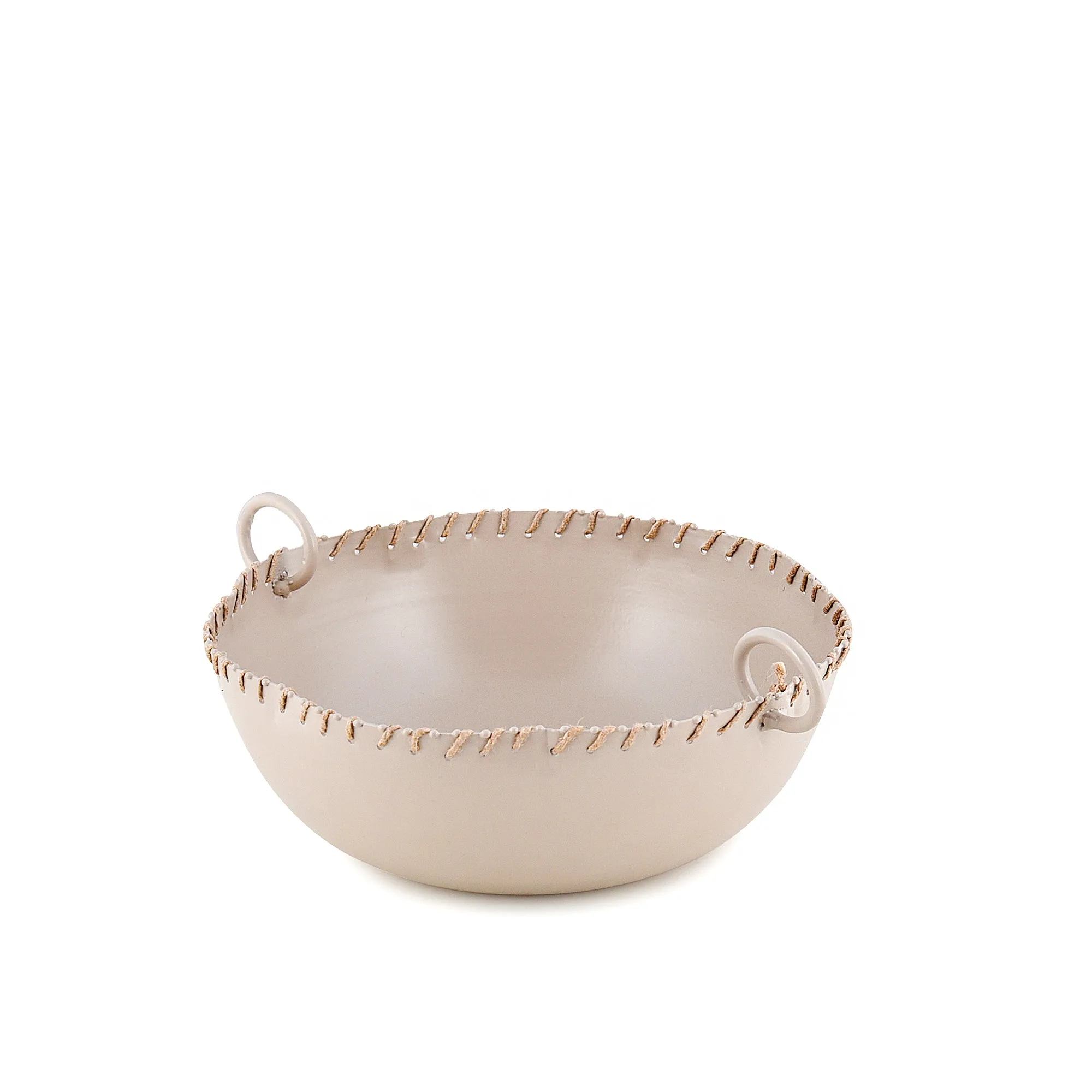 Elan Kaia Serving Bowl for Dessert and Snacks, Home Decor Accents (Beige)
