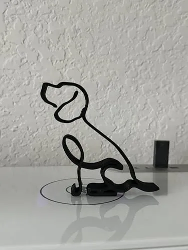 EROTNGO (EROTNGO1099 Geometric Cute Beagle Dog Figure Plastic Abstract Line Art Eye Catching Showpiece Eye Catching Shelf Decoration Best Modern Office Modern Living Room Home Decor