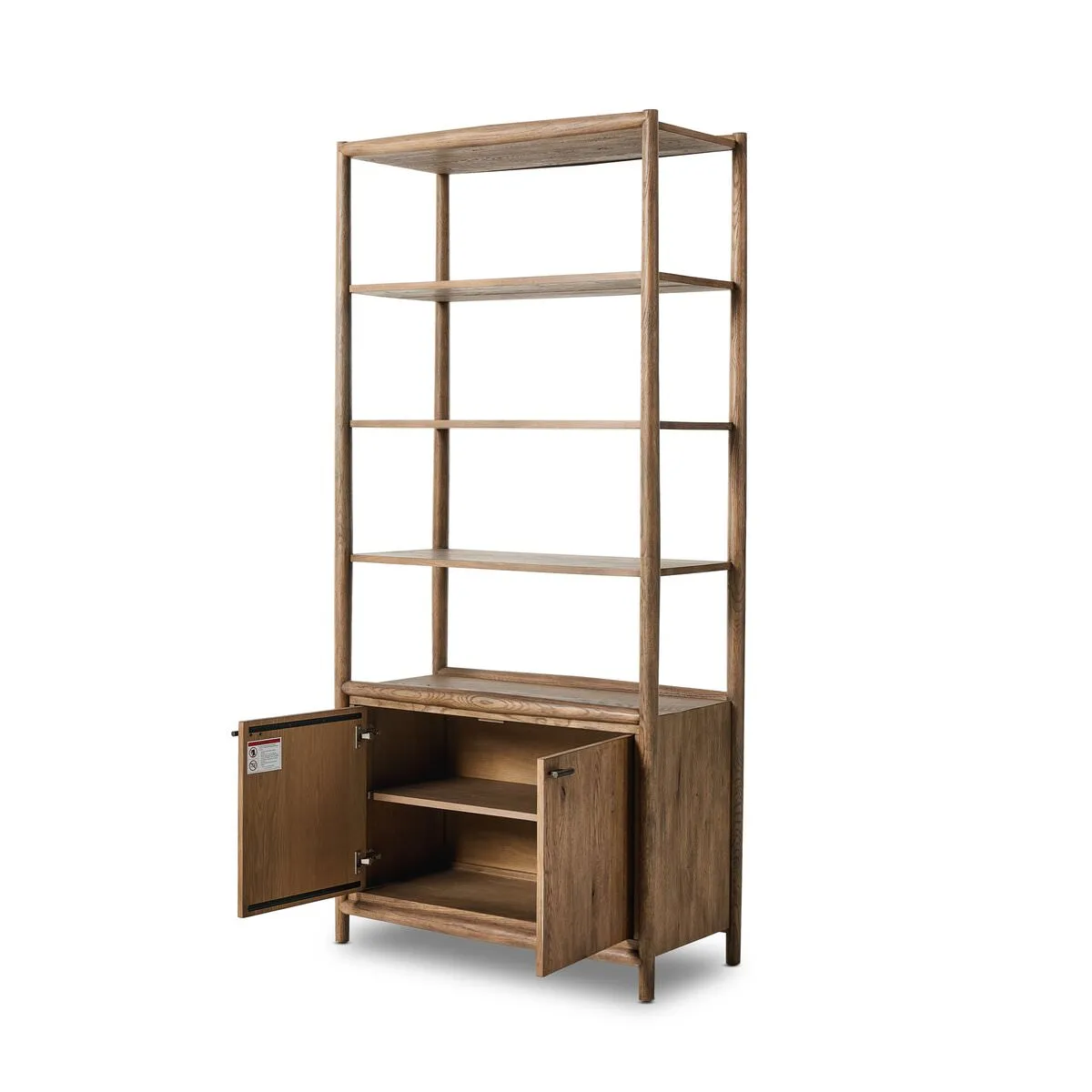 Four Hands Glenview Bookcase in Weathered Oak