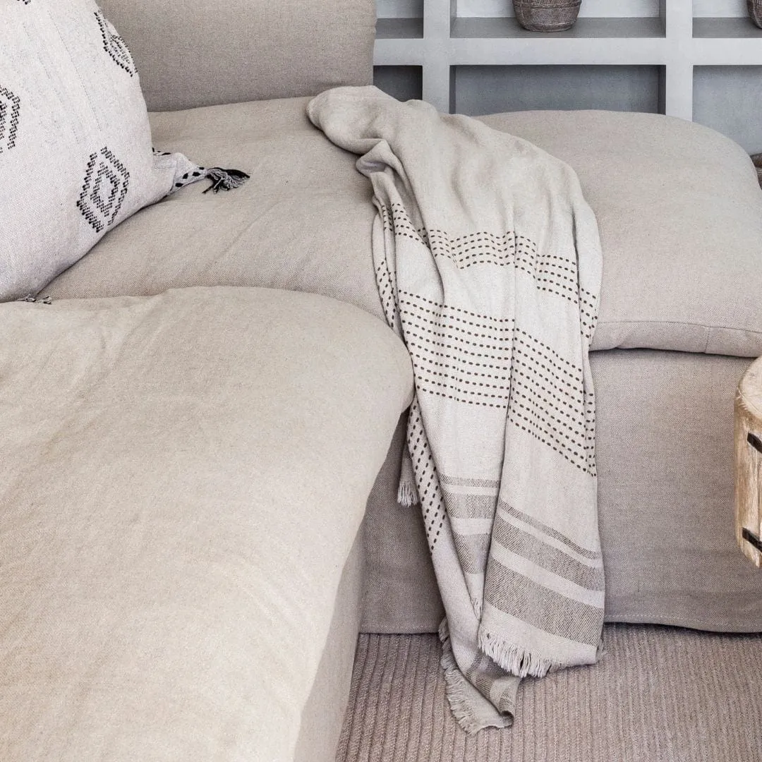 Fouta Linen Throw | Butternut 135x180cm