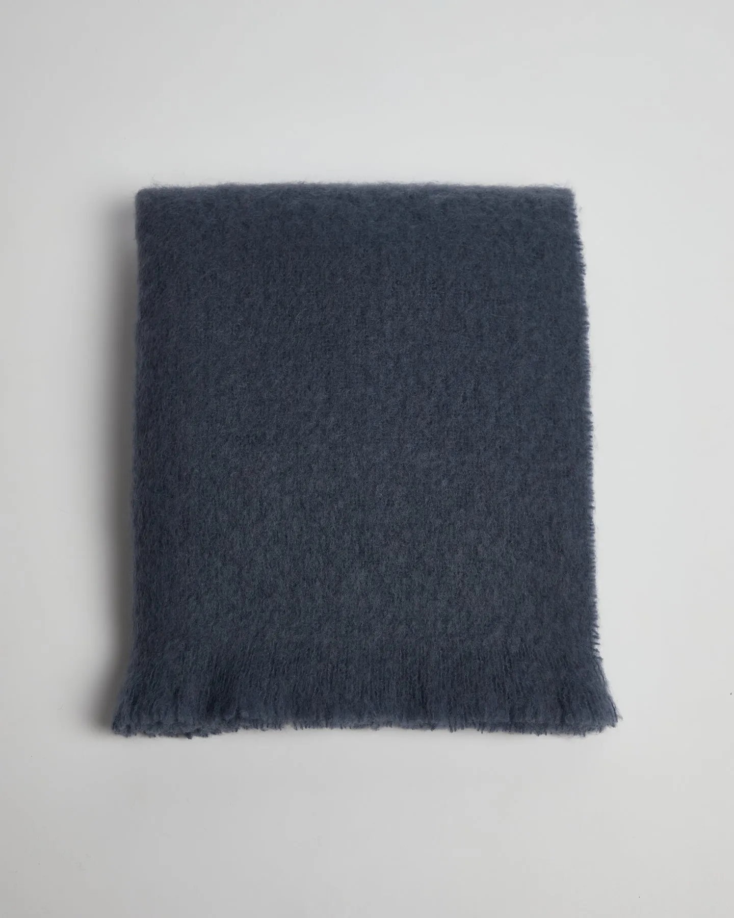 Foxford Hague Blue Mohair Throw
