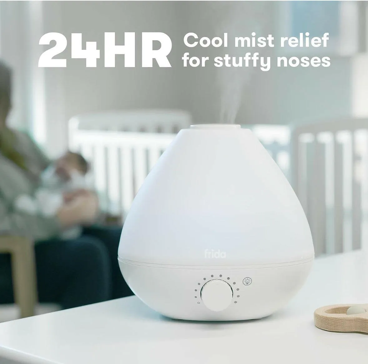 Frida Baby 3-in-1 Humidifier with Diffuser and Nightlight, White