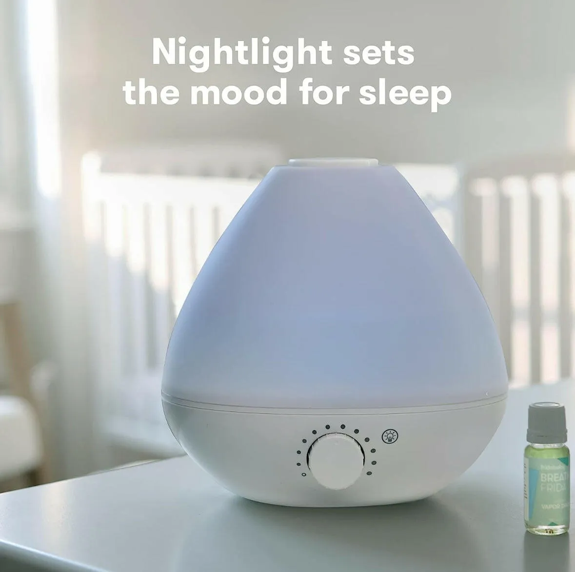 Frida Baby 3-in-1 Humidifier with Diffuser and Nightlight, White