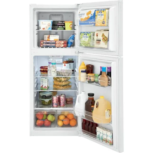 Frigidaire 11.6 Cu. Ft. Apartment-Size Refrigerator White Top Freezer