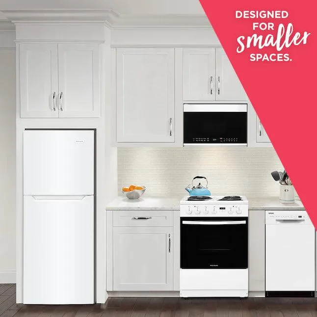 Frigidaire 11.6 Cu. Ft. Apartment-Size Refrigerator White Top Freezer
