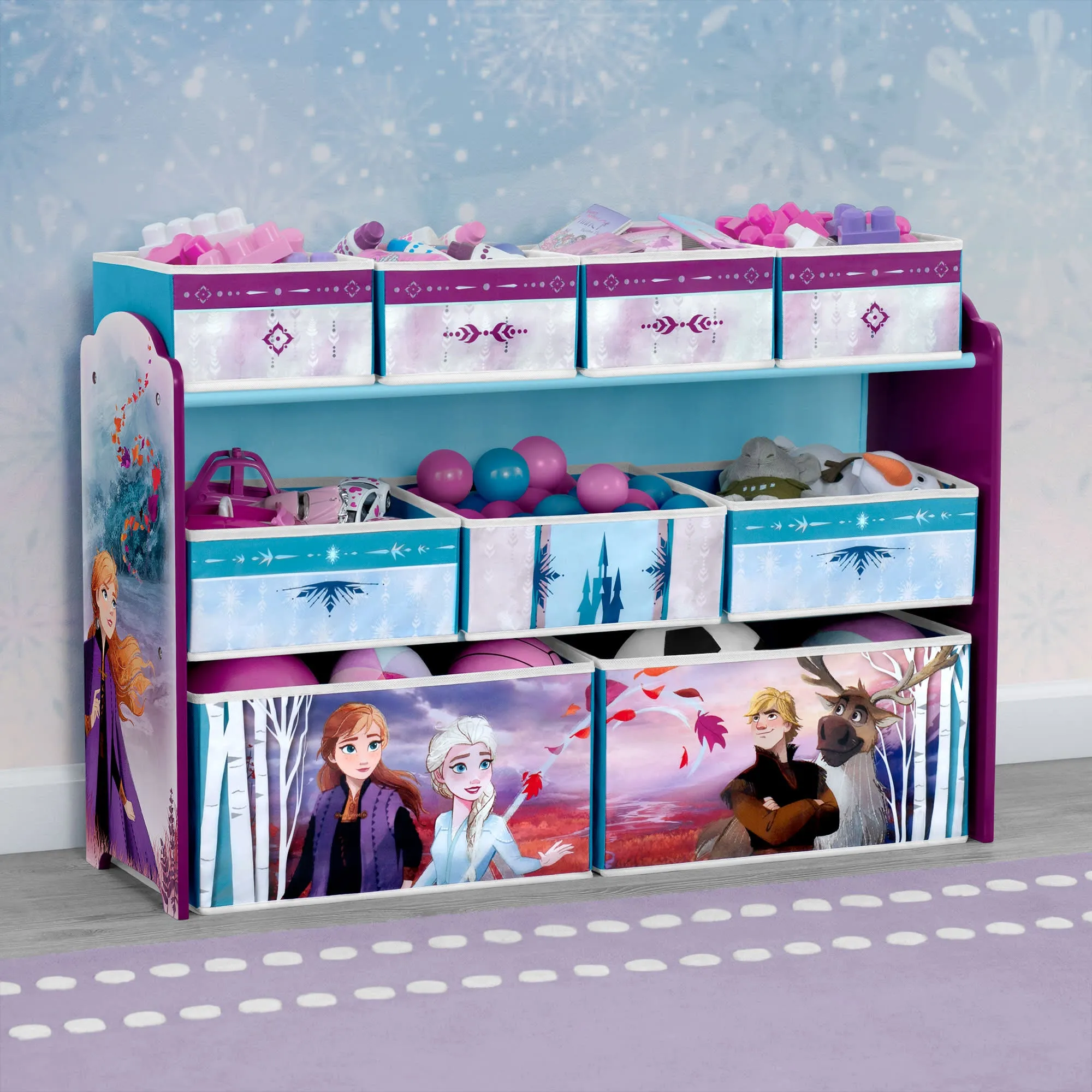 Frozen Deluxe 9 Bin Design and Store Toy Organizer