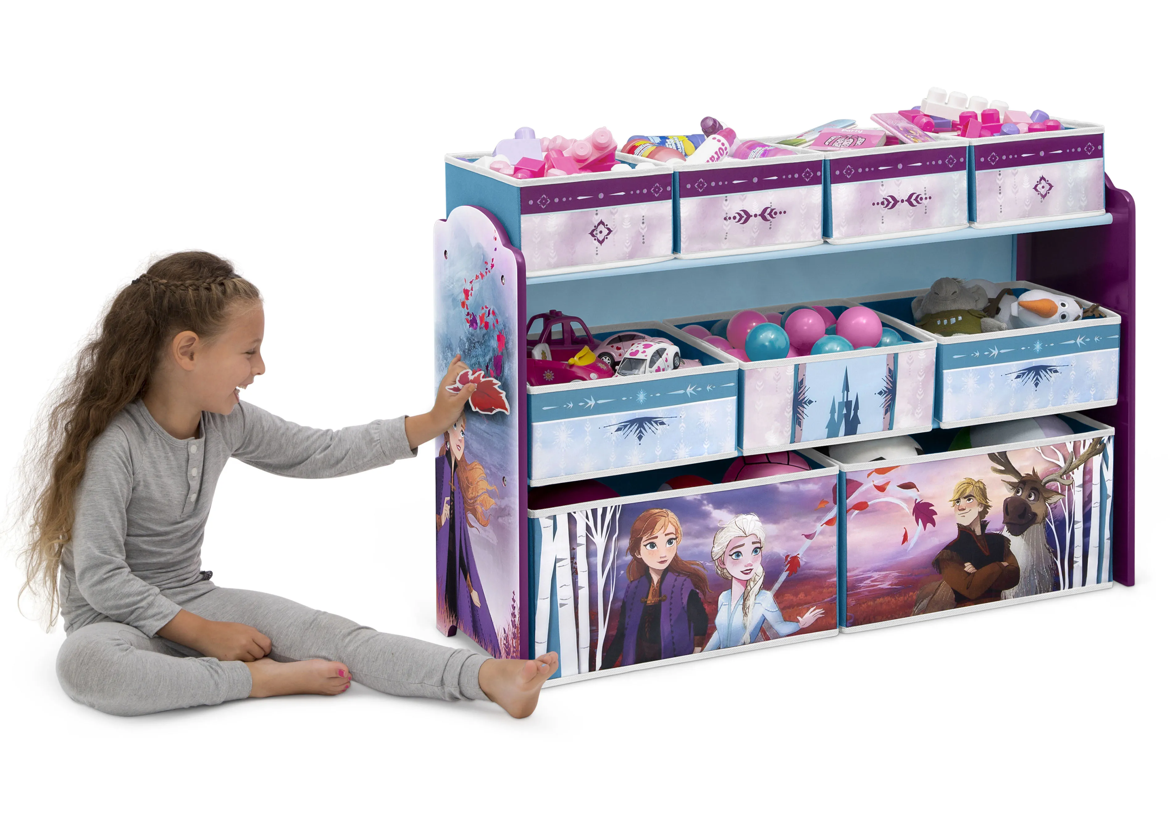 Frozen Deluxe 9 Bin Design and Store Toy Organizer