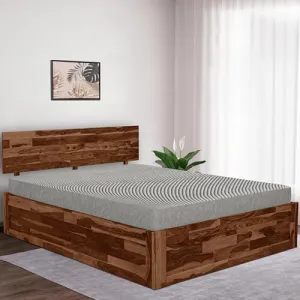 FURNITURE KI FACTORY- Double Size | Orthopedic Mattress Memory Foam Mattress, Mattress Double Bed | 6-Inch | Bed Mattress, Double Size Mattress (72x48x6 Inches, Medium Firm)-Grey Color