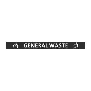 FX193 Jantex Slim Bin Lid General Waste Label