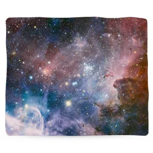 Galaxy Blanket, Space Throw Blanket, Stars Planets, Hippy Home Decor, Astronomy Fleece Blanket, Astrology Gift, Psychedelic Art, Carina