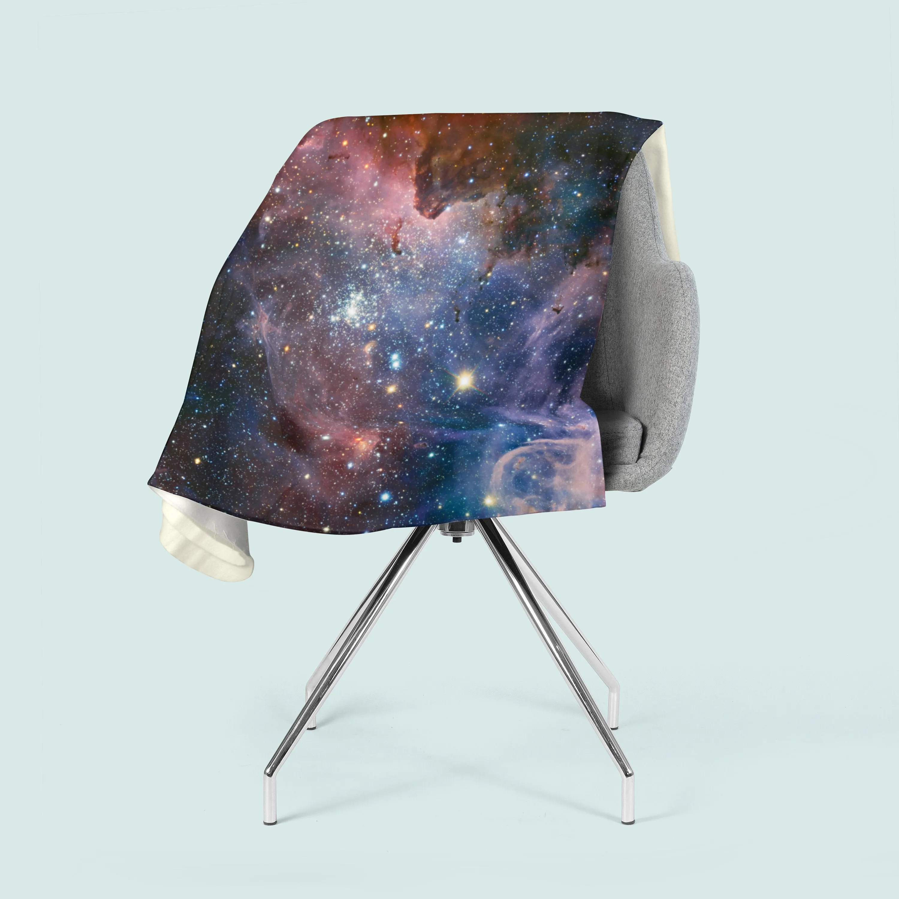 Galaxy Blanket, Space Throw Blanket, Stars Planets, Hippy Home Decor, Astronomy Fleece Blanket, Astrology Gift, Psychedelic Art, Carina