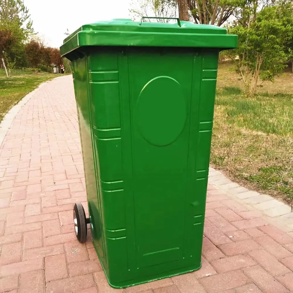 Galvanised Mobile Garbage Bin | Dustbin | 120L, 240L | Trash Bin | Dustbin for Outdoor | Rubbish Bin