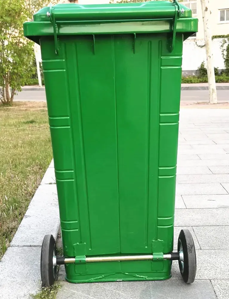 Galvanised Mobile Garbage Bin | Dustbin | 120L, 240L | Trash Bin | Dustbin for Outdoor | Rubbish Bin