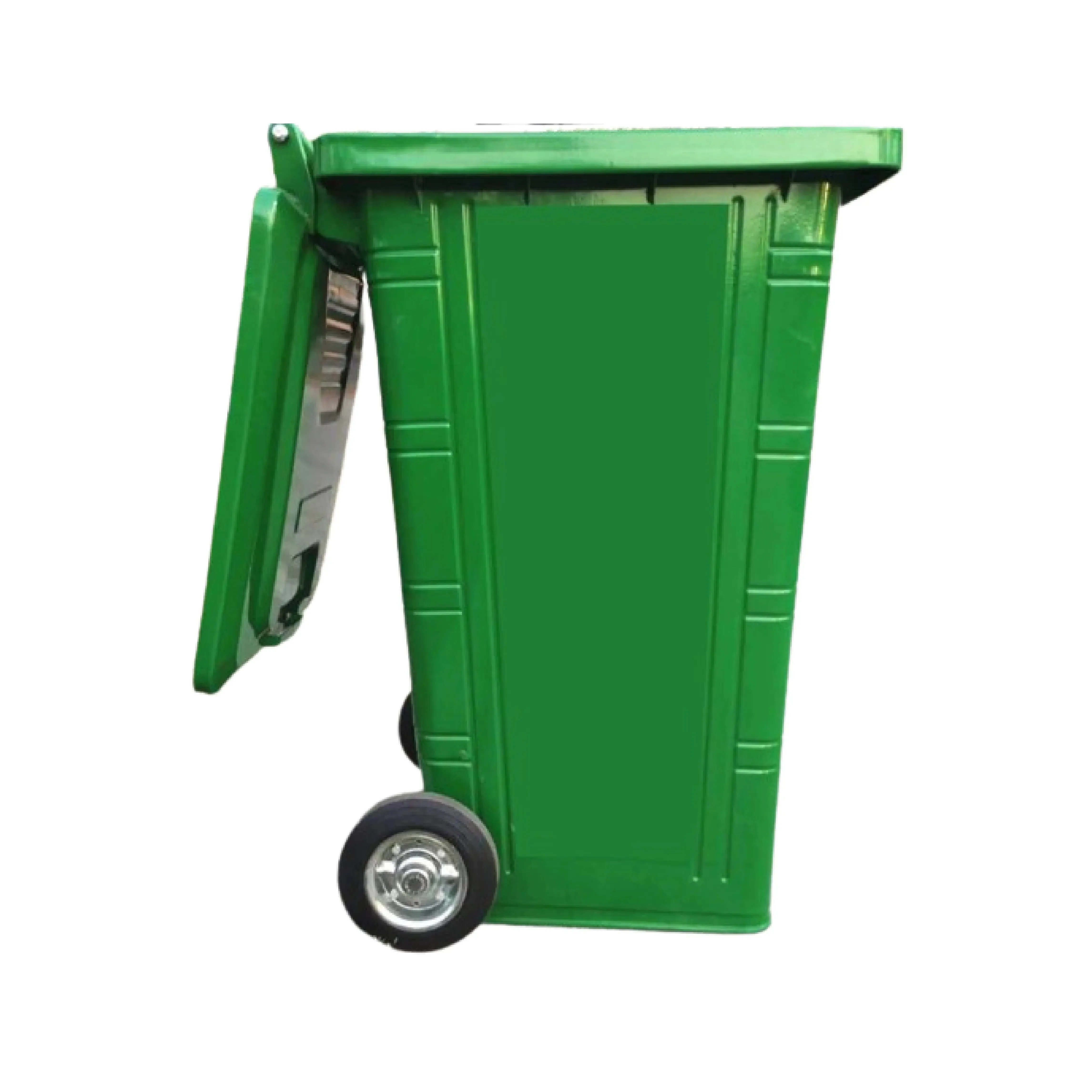 Galvanised Mobile Garbage Bin | Dustbin | 120L, 240L | Trash Bin | Dustbin for Outdoor | Rubbish Bin