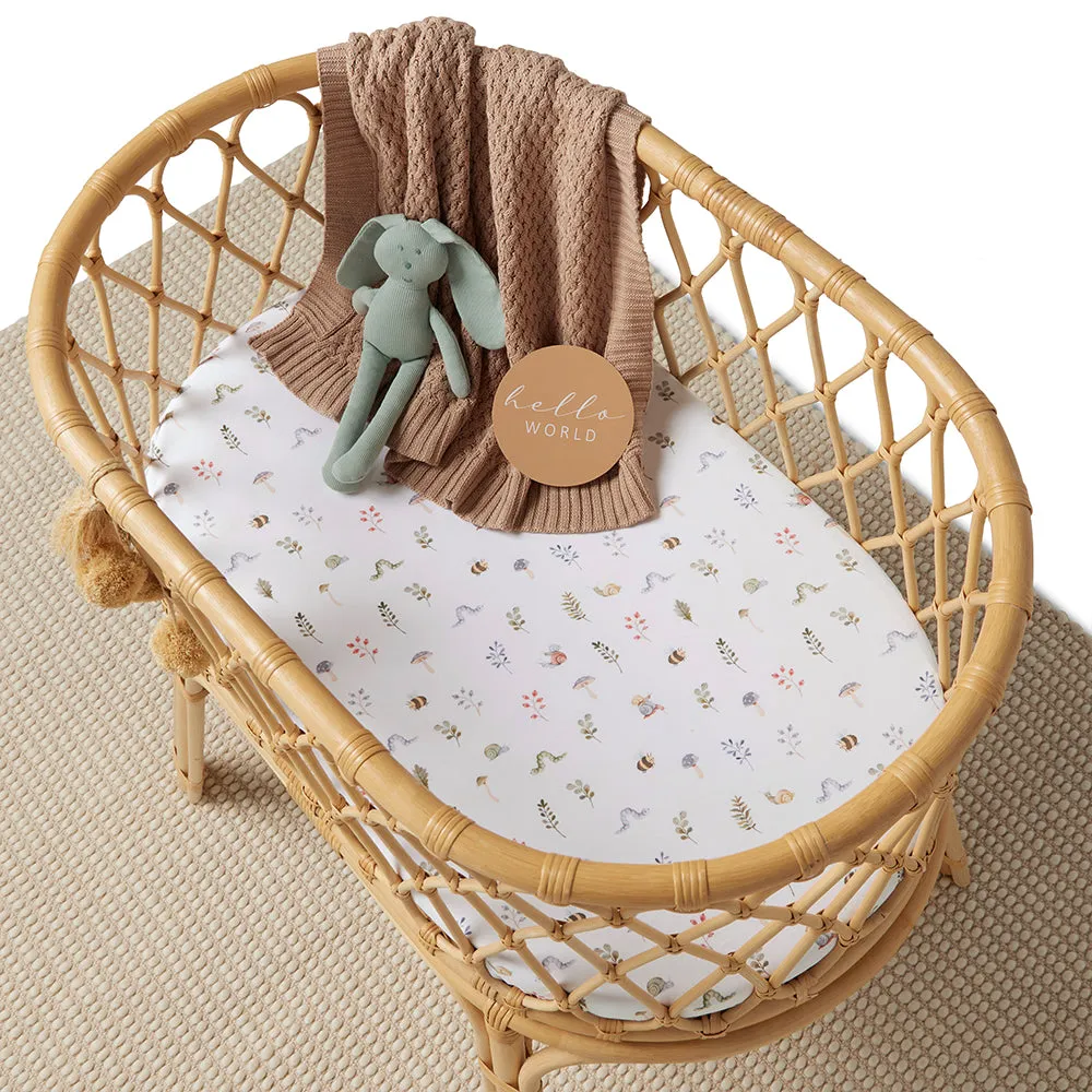 Garden Friends Organic Bassinet Sheet / Change Pad Cover