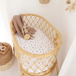 Garden Friends Organic Bassinet Sheet / Change Pad Cover