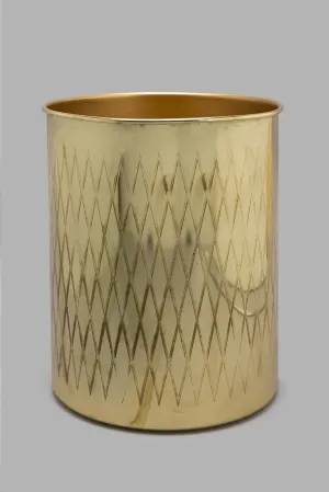 Gold Waste Bin