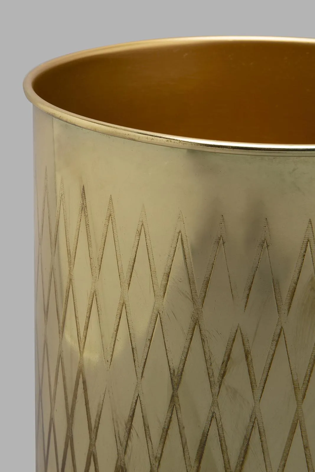 Gold Waste Bin