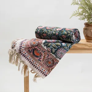 Green Sun Flower Sofa Throw Blanket For Couch Decor