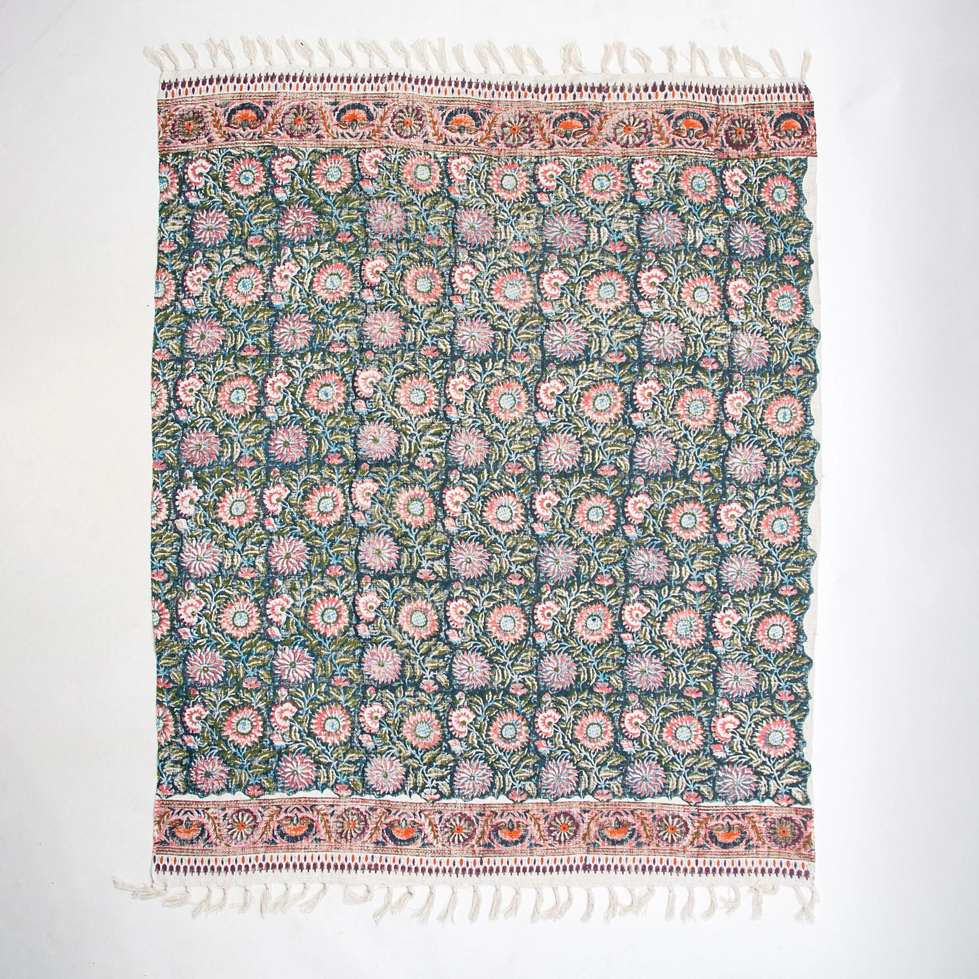 Green Sun Flower Sofa Throw Blanket For Couch Decor
