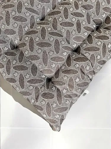 H B Msala Gadda Medium Firm Soft Cotton Quilt Mattress, Rectangle Type, Black Hosiery Cotton, Premium Shine Grey Star (3x6 Single)