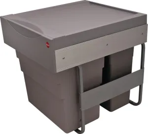 Hafele Top Mount Double Waste Bin Pull Out, Hailo Euro Cargo 50