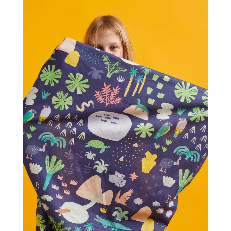 Halcyon Nights Fitted Bassinet Sheet - Beach Forest SALE was $24