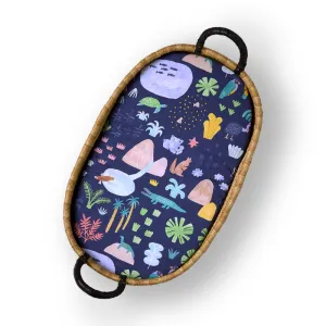Halcyon Nights Fitted Bassinet Sheet - Beach Forest SALE was $24