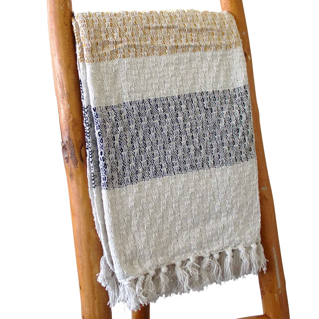 Handmade Cotton Throws - Geometric Designs - 6 Colours