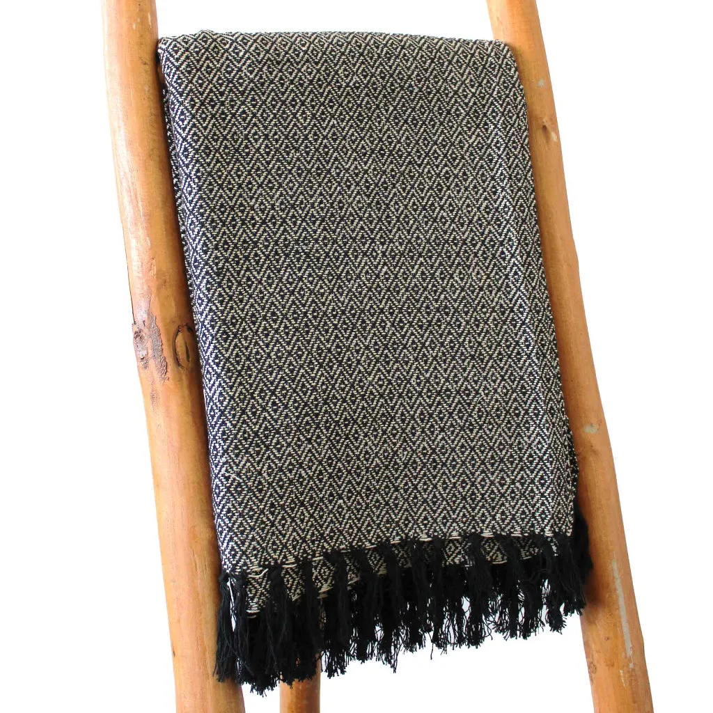 Handmade Cotton Throws - Geometric Designs - 6 Colours