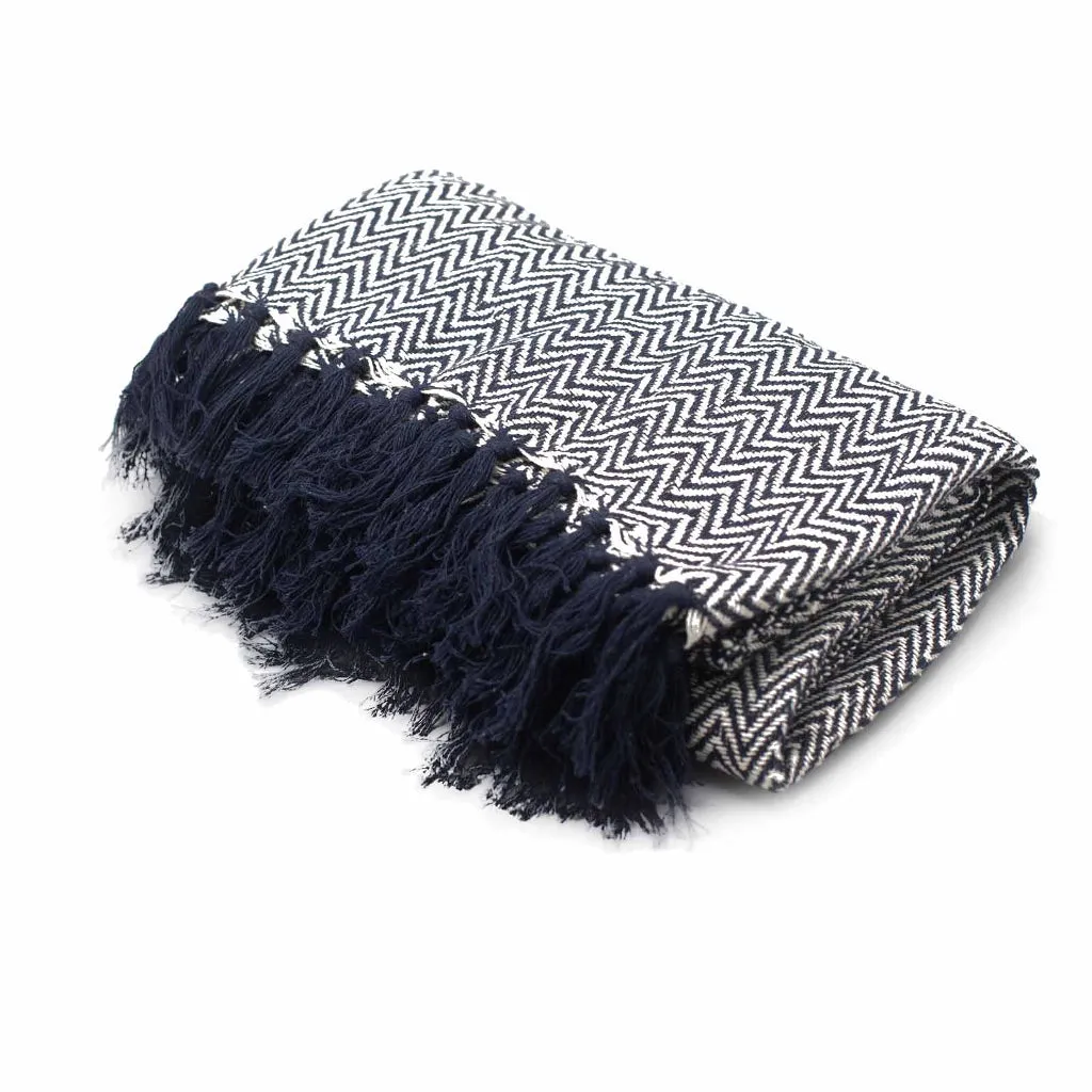 Handmade Cotton Throws - Geometric Designs - 6 Colours