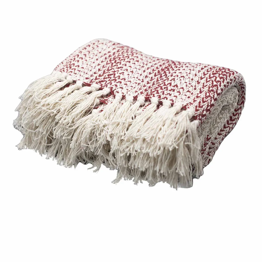 Handmade Cotton Throws - Geometric Designs - 6 Colours