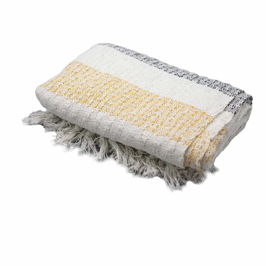 Handmade Cotton Throws - Geometric Designs - 6 Colours