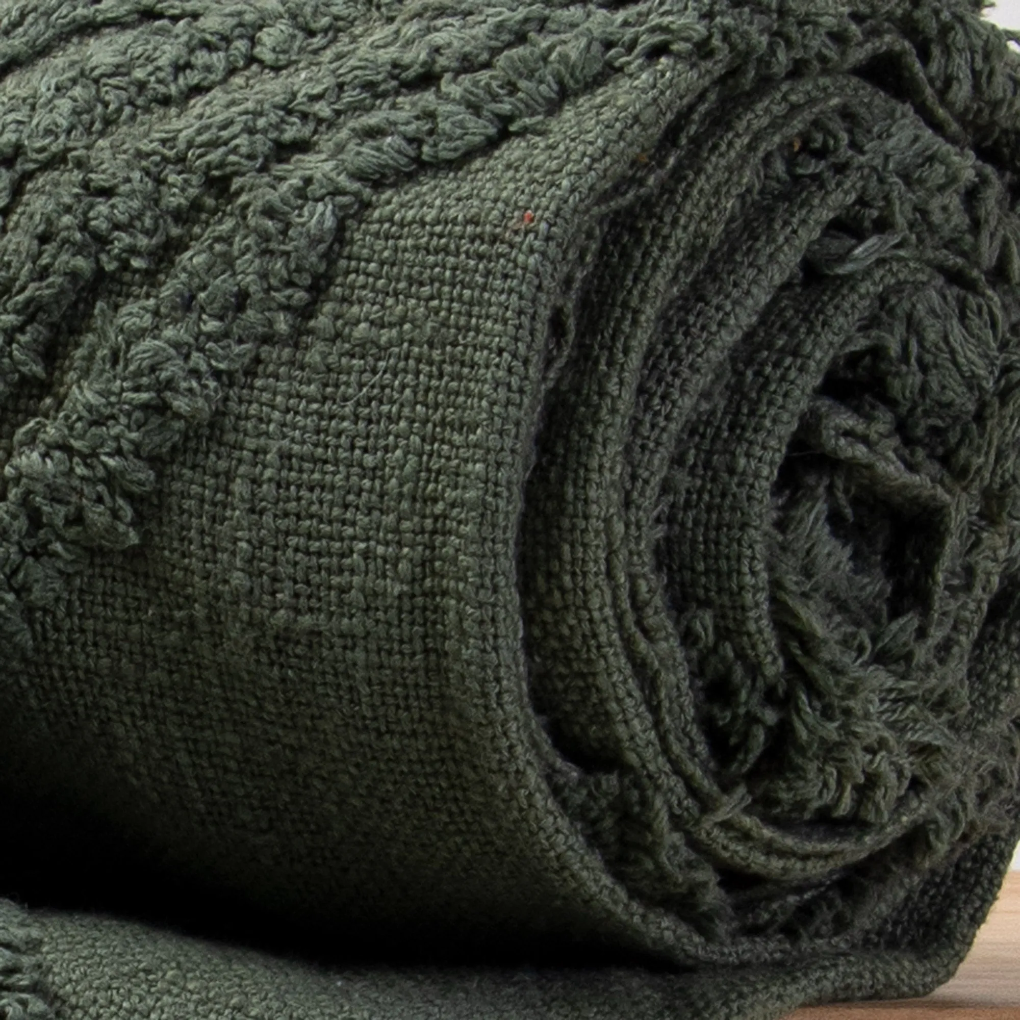 Handmade Knitted Tufted Cotton 3 Seater Sofa Throws