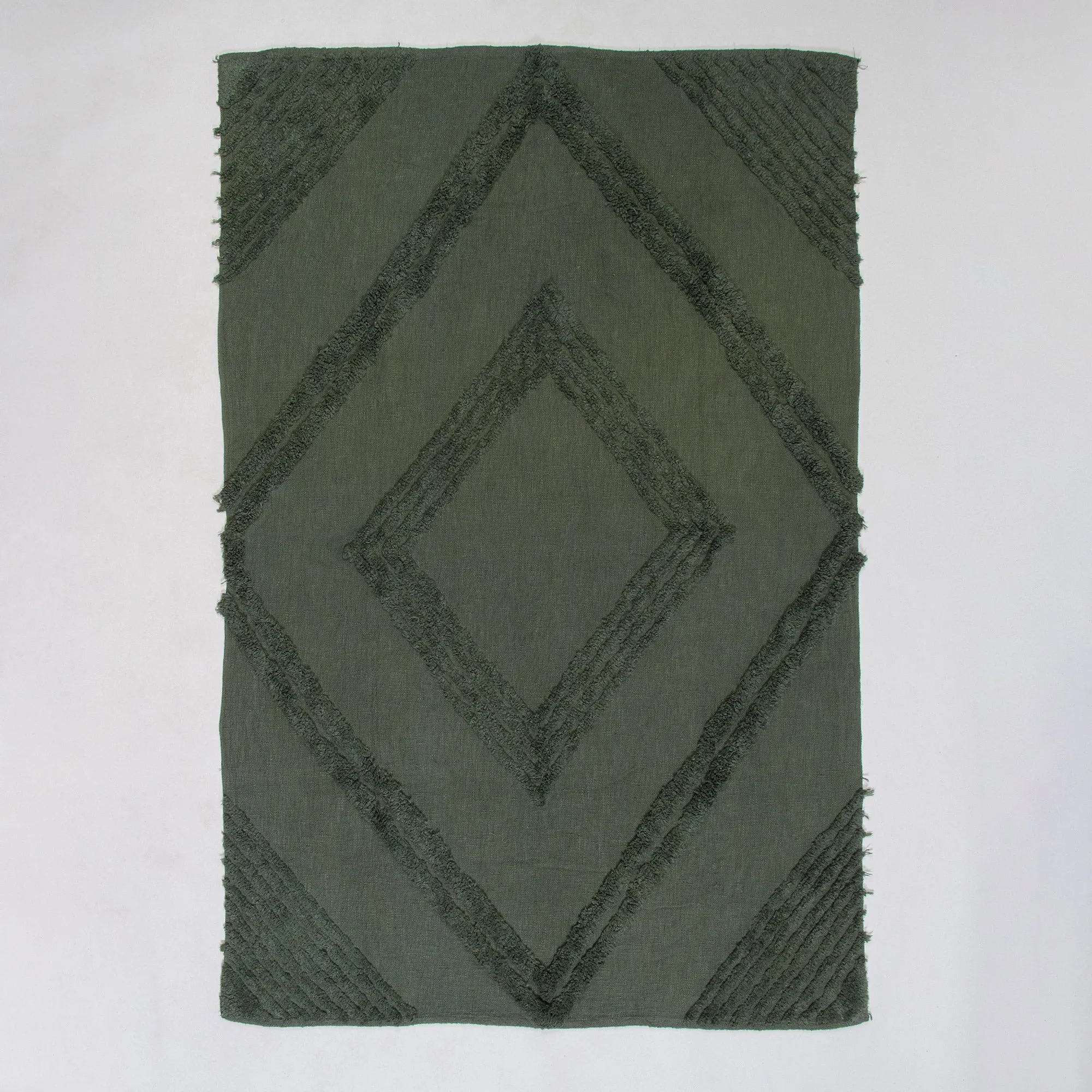 Handmade Knitted Tufted Cotton 3 Seater Sofa Throws