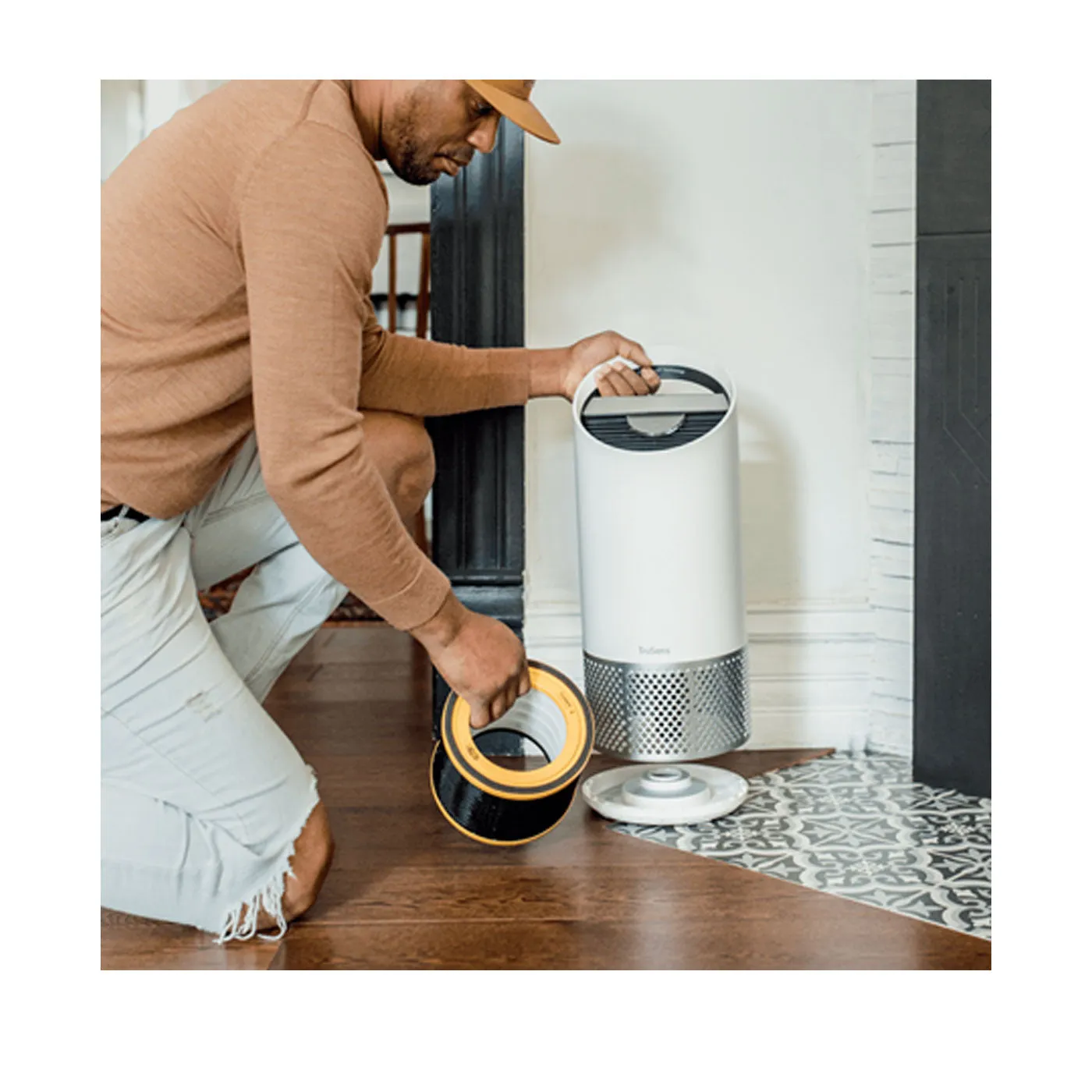 HEPA Filter Drum 3-in-1 Z-2000/Z2500 Odour and VOC For Air Purifier Medium Black