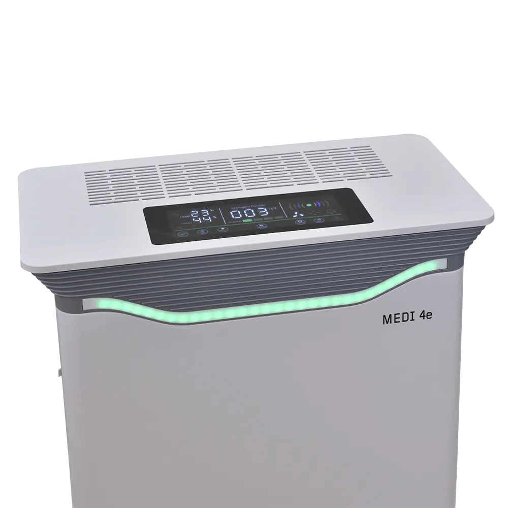 HEPA UV-C Air Purifier MAXVAC Medi® 4e with Variable Air-flow for rooms up to 125m3
