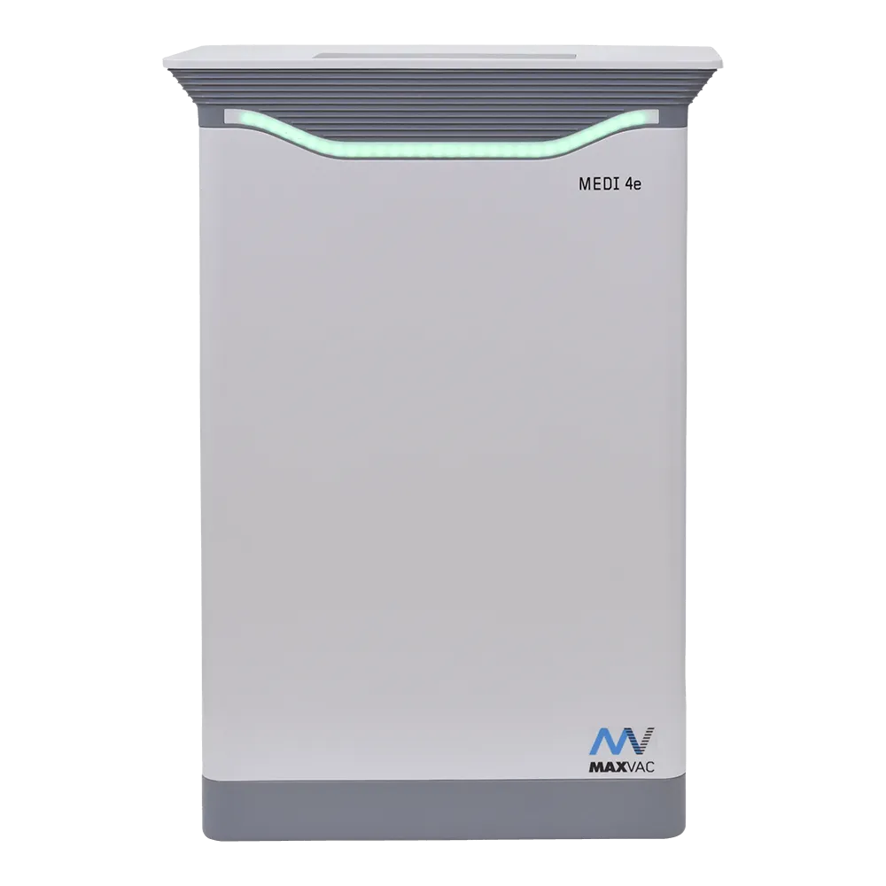 HEPA UV-C Air Purifier MAXVAC Medi® 4e with Variable Air-flow for rooms up to 125m3