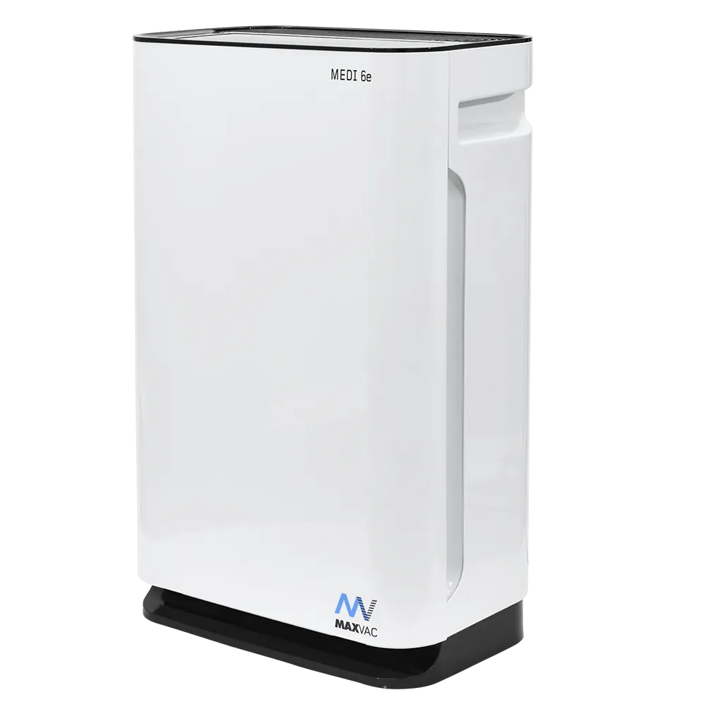 HEPA UV-C Air Purifier MAXVAC Medi® 6e with Variable Air-flow 450m3/h & Humidifier