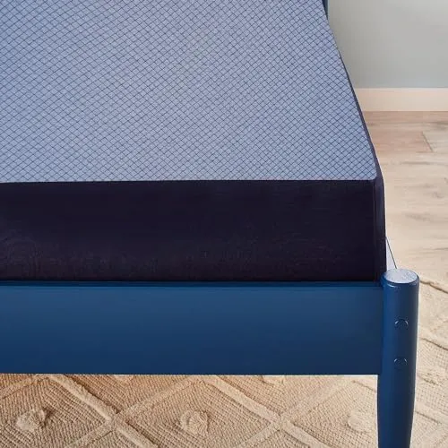 Home Decor Lounge Mattress 6 Inch Mattress Queen Size | Medium Firm Orthopedic Mattress for Back Pain Relief | 72 x 60 x 6 Inches, Navy Blue