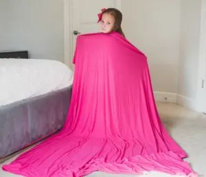 HOT PINK RIB DREAM BLANKET (60x 70)