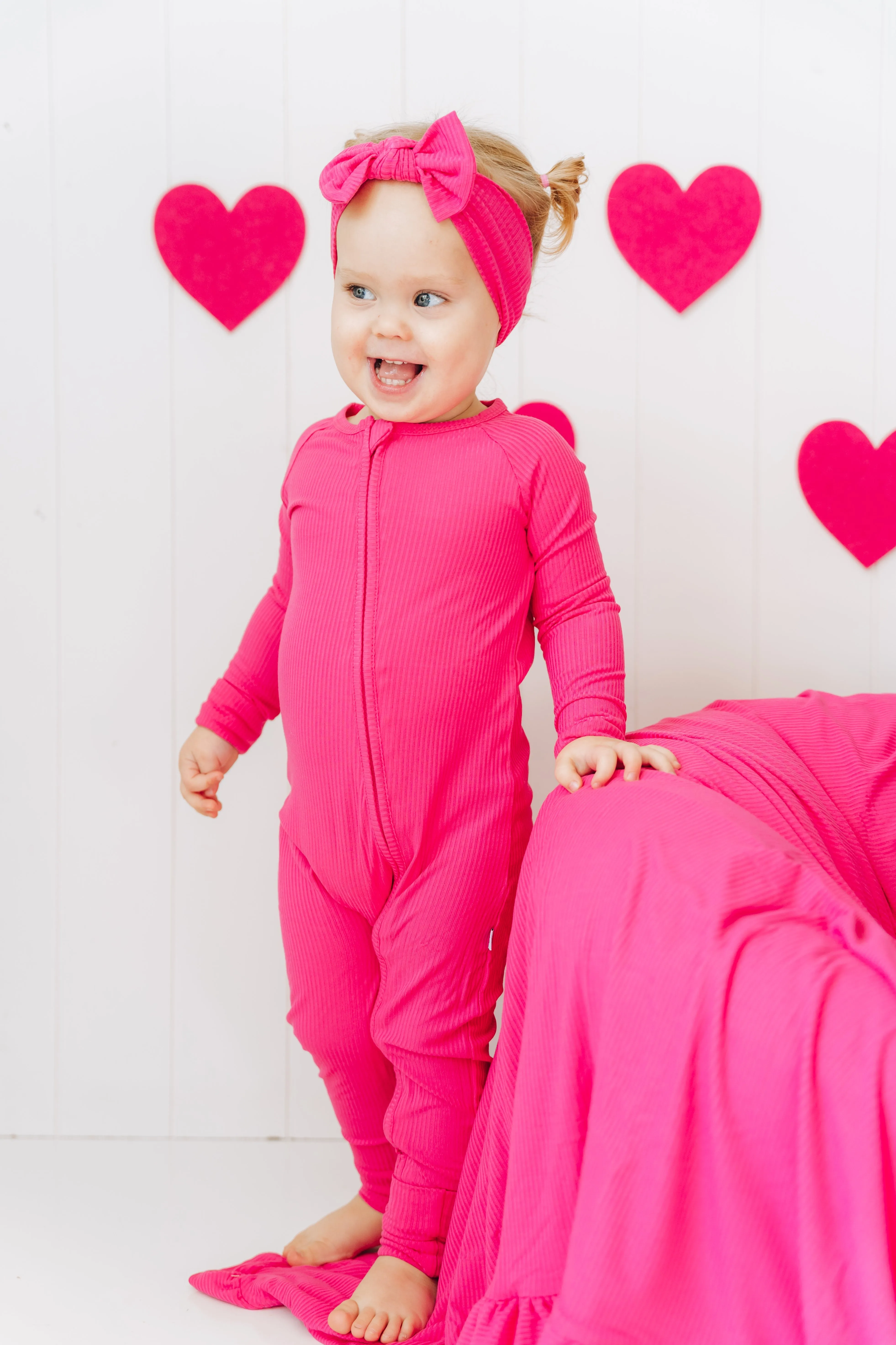 HOT PINK RIB DREAM BLANKET (60x 70)