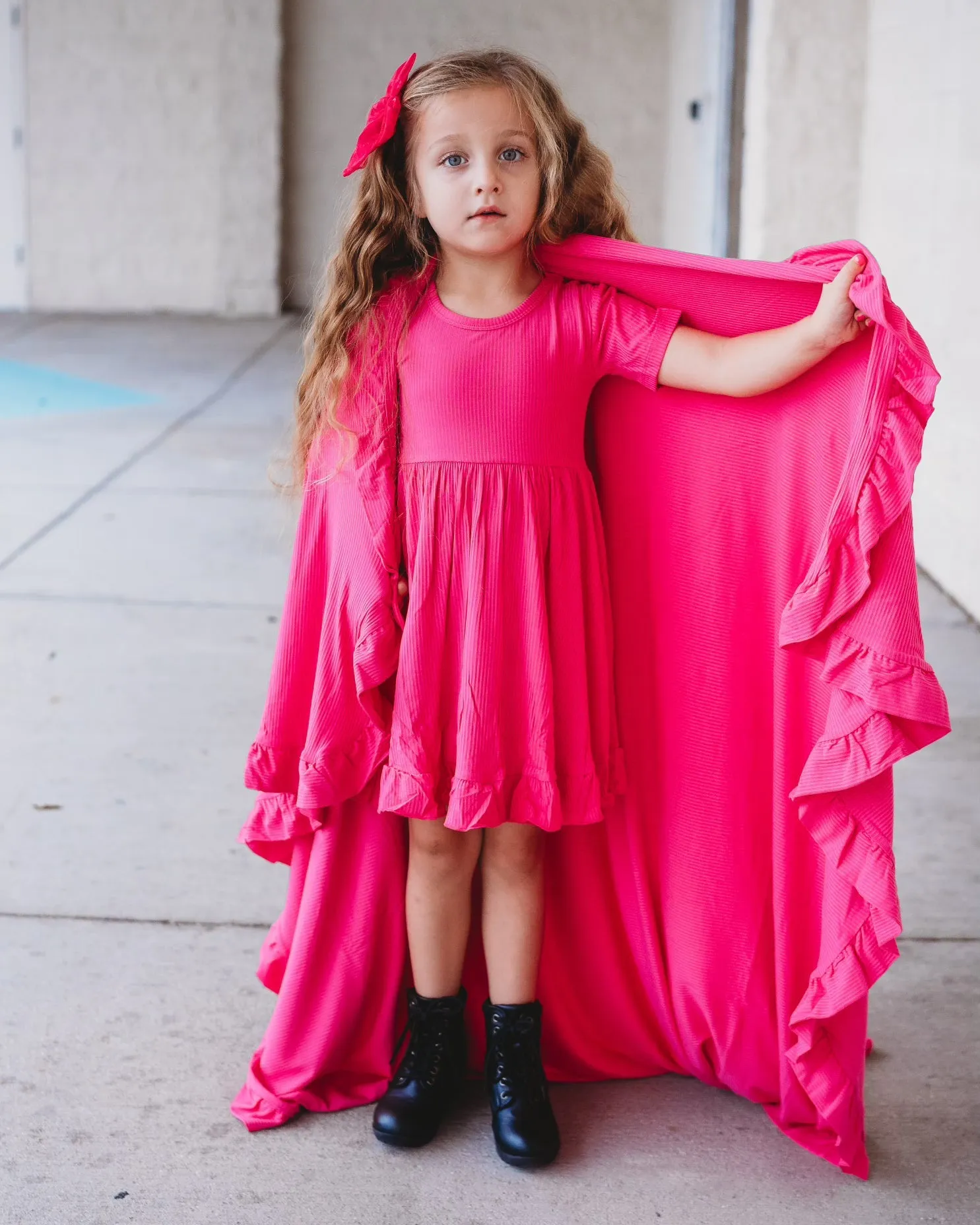 HOT PINK RIB DREAM BLANKET (60x 70)